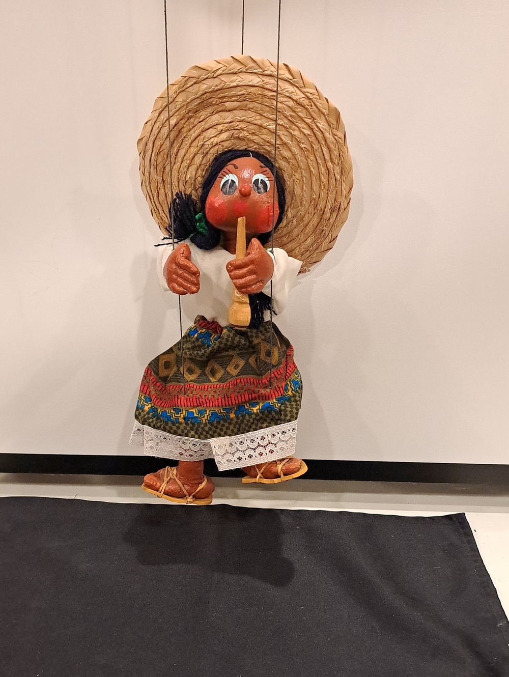 Handmade Mexican Marionette Folk Art Puppet.